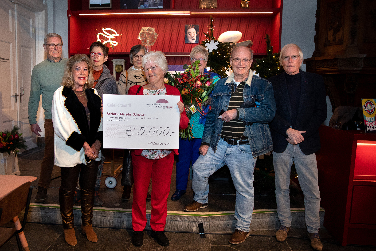 Stichting Meredia ontving een donatie van € 5.000,-.